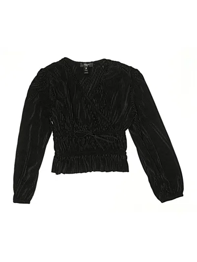 Pre-owned Aqua Kids' Long Sleeve T-shirt In Black