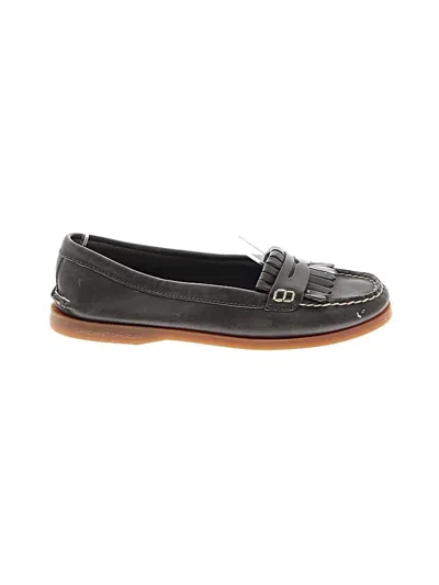 Pre-owned Sperry Top-sider® Flats Black Shoes