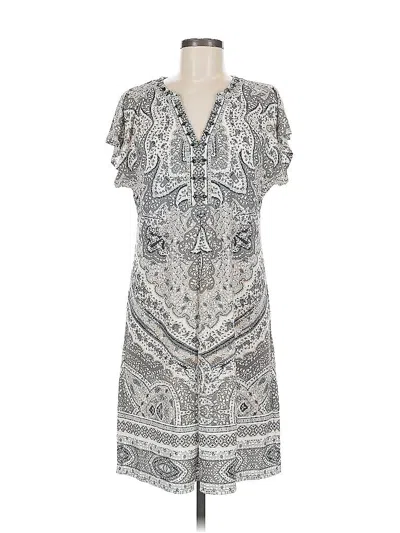 Pre-owned Hale Bob Casual Dress In Gray