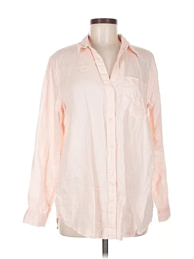 Pre-owned Gap Long Sleeve Button Down Shirt In Pink