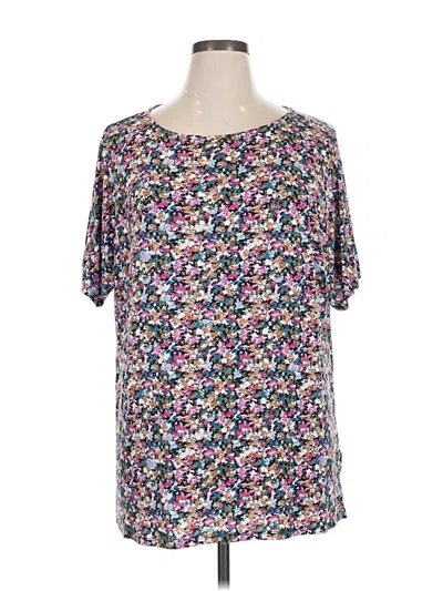 Pre-owned Dg^2 By Diane Gilman Short Sleeve T-shirt In Purple