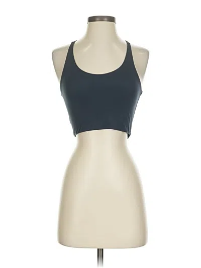 Pre-owned Girlfriend Collective Tank Top Gray Halter Neckline Tops