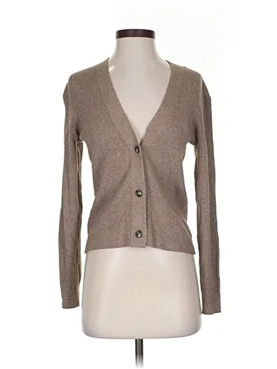 Pre-owned Uniqlo Cardigan Sweater In Brown