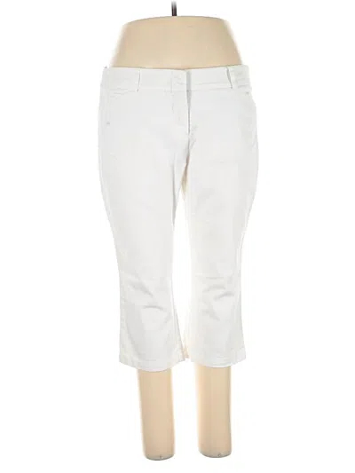 Pre-owned Dalia Collection Khaki Pant In White