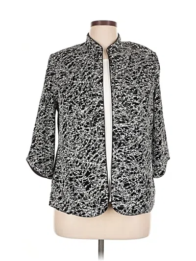 Pre-owned Alex Evenings Cardigan Sweater In Silver