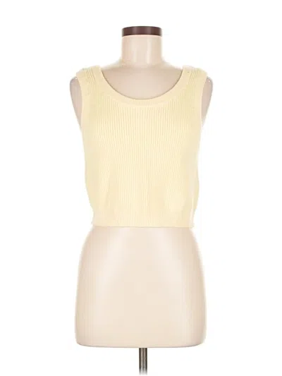 Pre-owned Zara Sweater Vest In Yellow