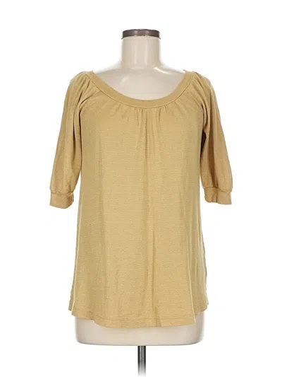 Pre-owned Michael Stars Cardigan Sweater In Gold