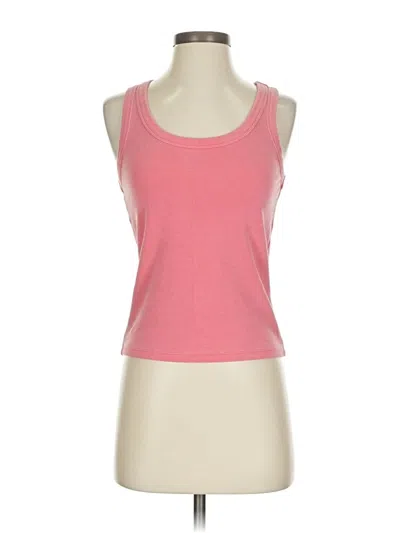 Pre-owned Marine Layer Tank Top Pink Strapless Neckline Tops