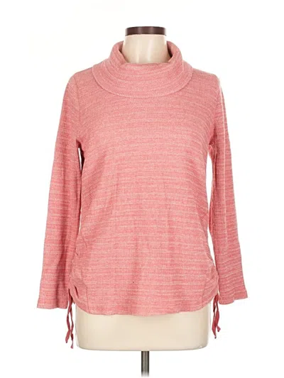 Pre-owned Jjill Turtleneck Sweater In Red