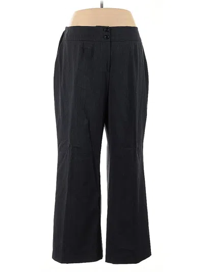 Pre-owned Jones New York Collection Wool Pants In Gray