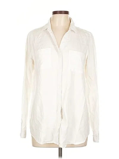 Pre-owned Thread & Supply Long Sleeve Button Down Shirt In White