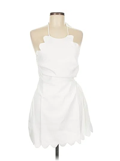 Pre-owned Assorted Brands Cocktail Dress In White
