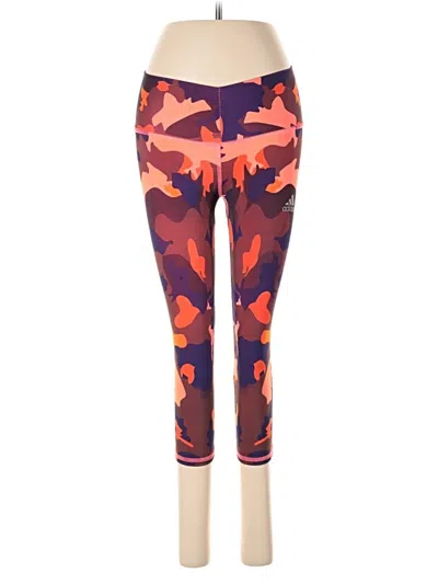 Pre-owned Adidas Originals Leggings In Purple