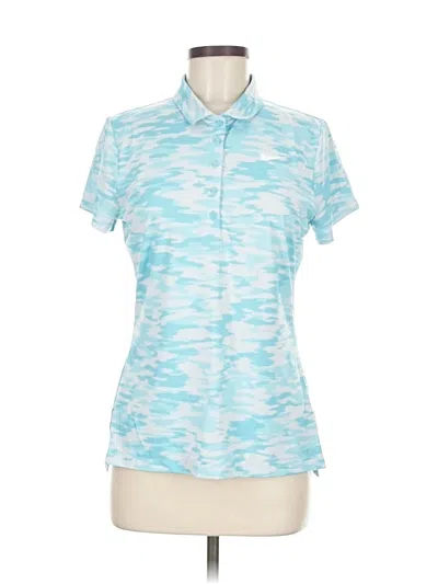 Pre-owned Nike Short Sleeve Polo Shirt In Blue