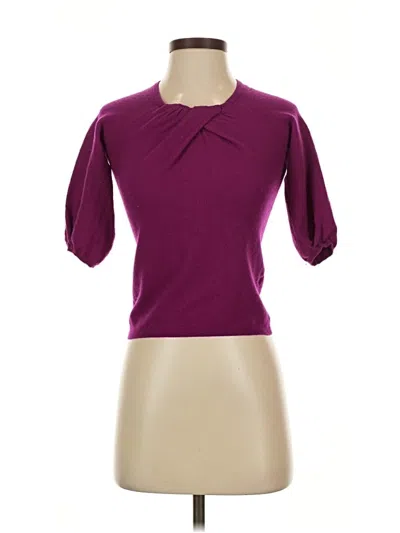 Pre-owned Vince Cashmere Pullover Sweater In Purple