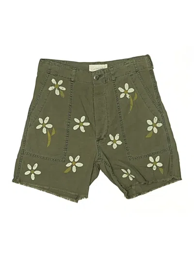 Pre-owned The Great Khaki Shorts In Green