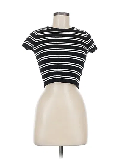 Pre-owned H&m Pullover Sweater In Black