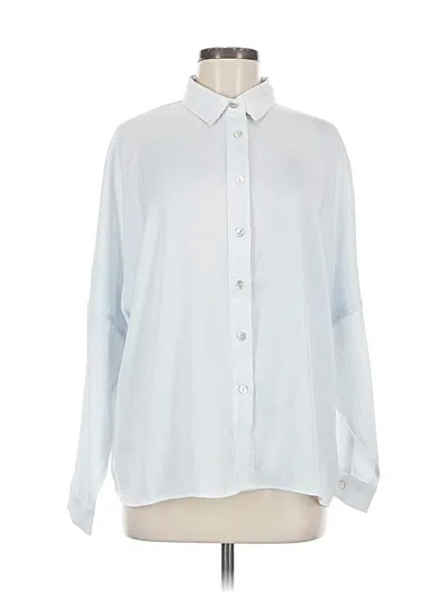 Pre-owned Molly Bracken Long Sleeve Blouse In White