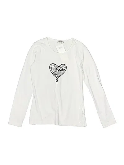 Pre-owned Junior Gaultier Kids' Long Sleeve T-shirt In White
