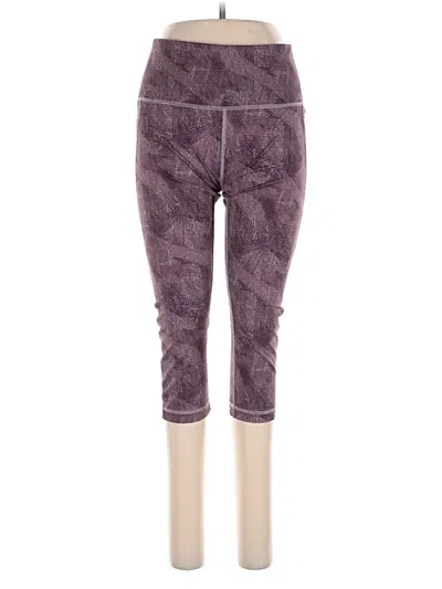 Pre-owned Reebok Casual Pants In Purple