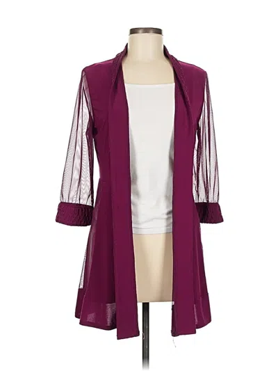 Pre-owned R & M Richards Kimono In Burgundy