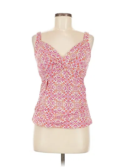Pre-owned Lands' End Sleeveless Blouse In Pink