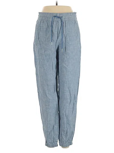 Pre-owned Athleta Linen Pants In Blue