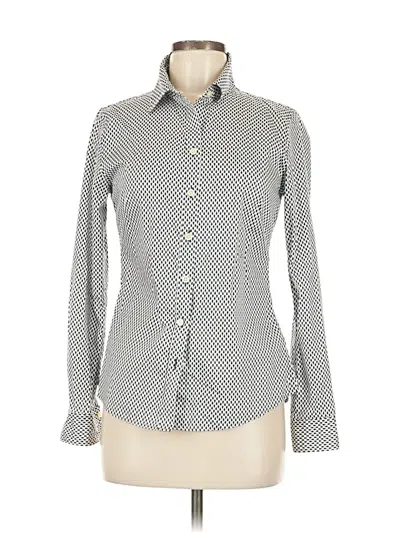 Pre-owned Banana Republic Factory Store Long Sleeve Button Down Shirt In Gray