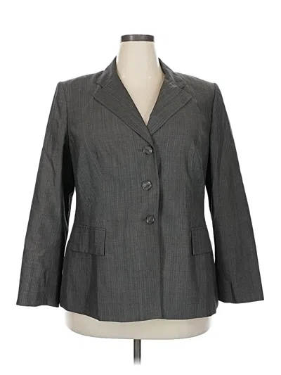 Pre-owned Anne Klein Blazer Jacket In Gray