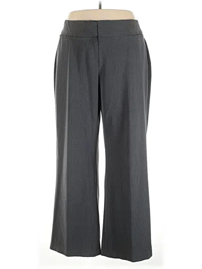 Pre-owned Lane Bryant Dress Pants In Gray