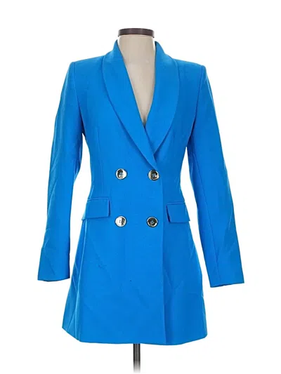 Pre-owned Zara Coat In Blue