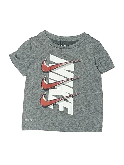 Pre-owned Nike Kids' Short Sleeve T-shirt In Gray