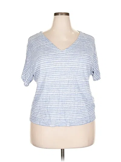 Pre-owned Chico's Short Sleeve T-shirt In Blue