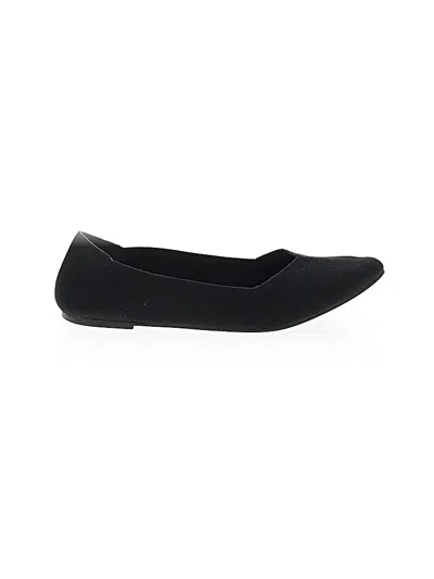 Pre-owned Mia Flats In Black