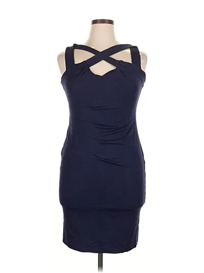 Pre-owned Assorted Brands Cocktail Dress In Blue