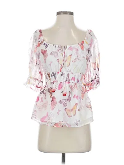 Hale Bob Short Sleeve Blouse In Multi