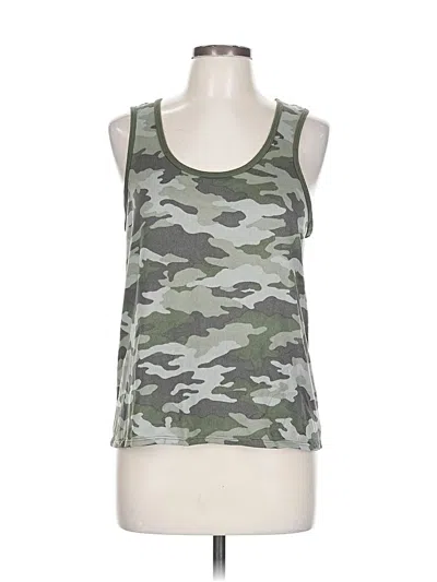 Pre-owned Lucky Brand Tank Top Green Halter Neckline Tops