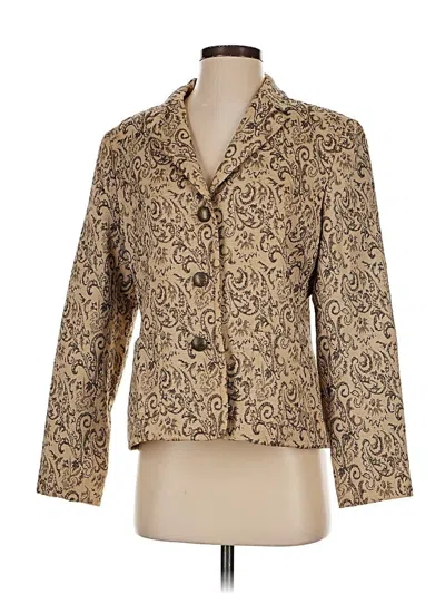 Pre-owned Kasper Blazer Jacket In Brown