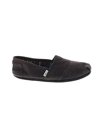 Pre-owned Toms Flats In Black