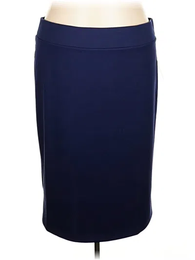 Eloquii Casual Skirt In Blue