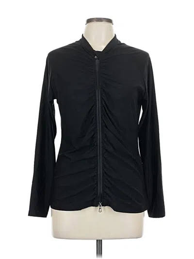 Pre-owned Athleta Track Jacket In Black