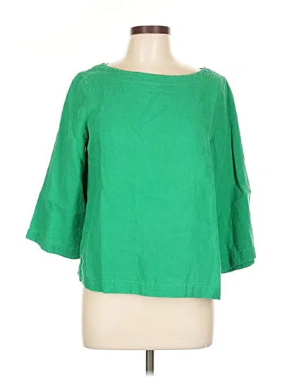 Pre-owned Boden 3/4 Sleeve Blouse In Green