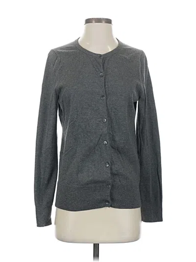 Pre-owned Lands' End Cardigan Sweater In Gray