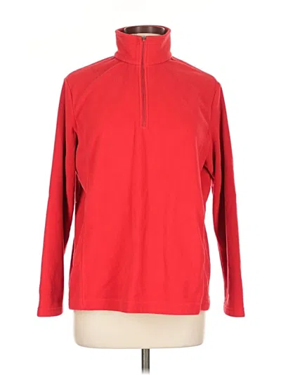 Pre-owned Lands' End Turtleneck Sweater In Red