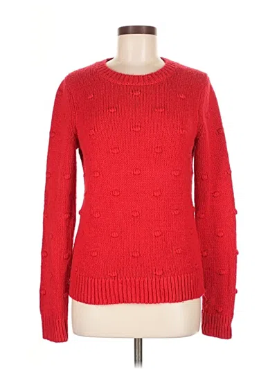 Pre-owned Lucky Brand Pullover Sweater In Red
