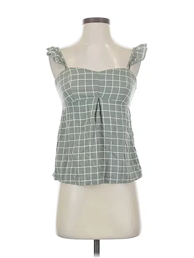 Pre-owned Abercrombie & Fitch Sleeveless Blouse In Green