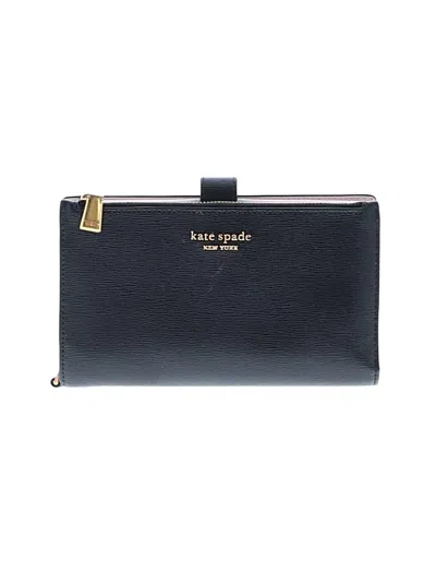Pre-owned Kate Spade New York Leather Wallet In Black