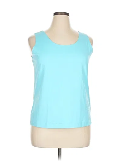 Pre-owned Chico's Sleeveless T-shirt In Blue