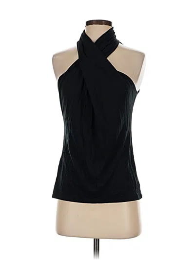 Pre-owned Ann Taylor Sleeveless Blouse In Black