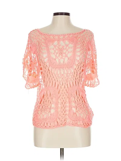 Pre-owned Maurices 3/4 Sleeve T-shirt In Pink